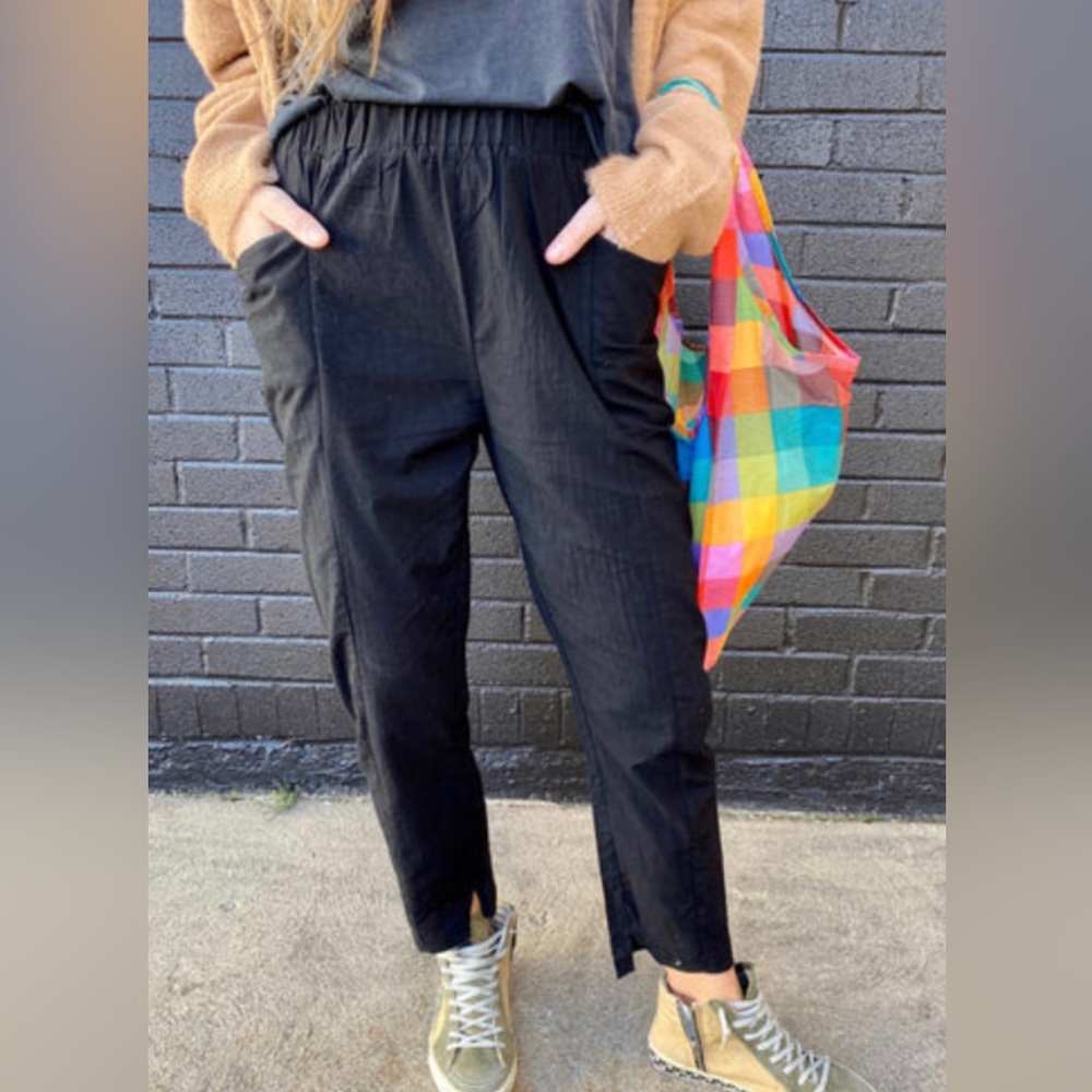 NWT Lightweight Side Pocket Pant with Elastic Waist Pant  - L more like M
